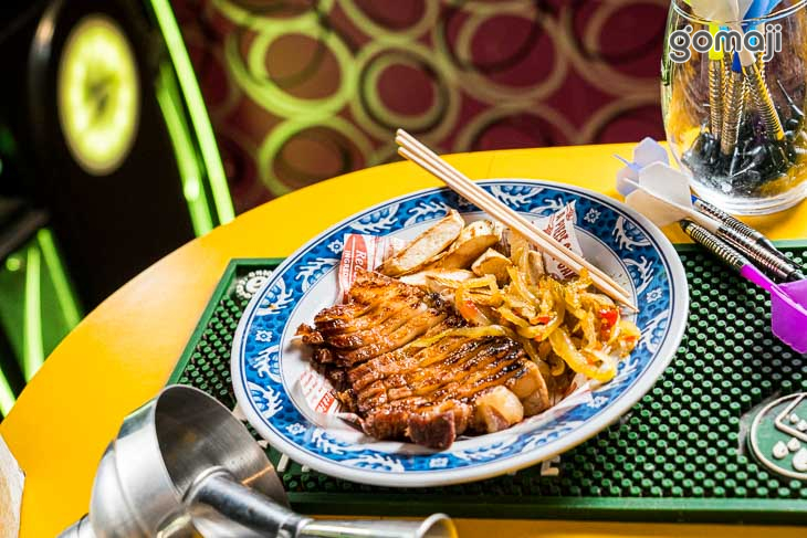 炭烤三層肉+皎白筍