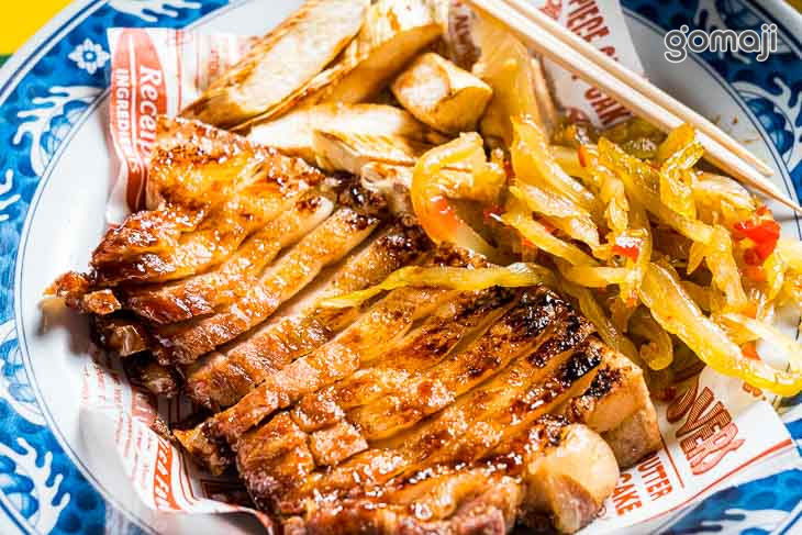 炭烤三層肉+皎白筍