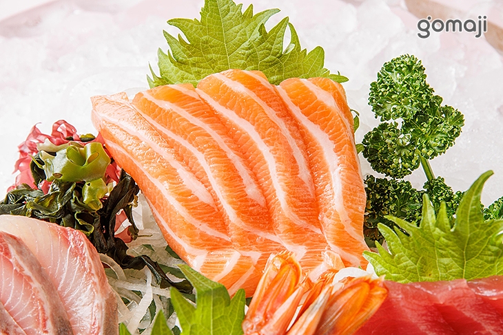 綜合生魚片&牡丹蝦&生食干貝