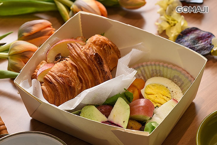 外帶可頌牛肉餐一份