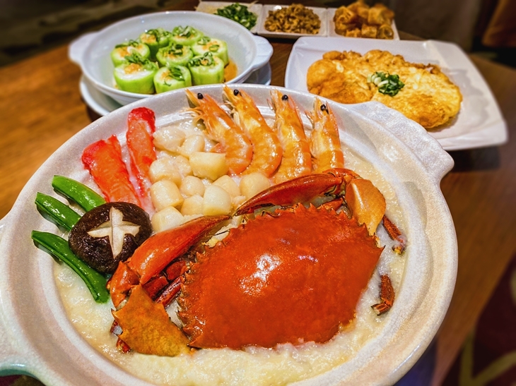 螃蟹米皇干貝粥雙人套餐