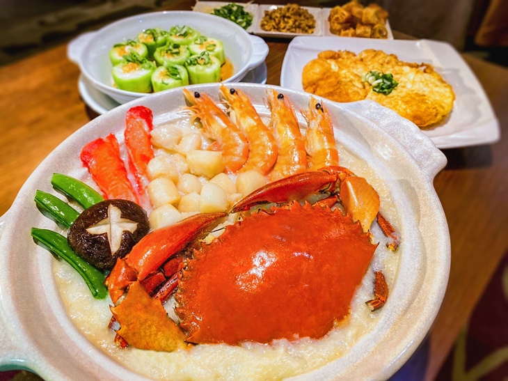 螃蟹米皇干貝粥雙人套餐