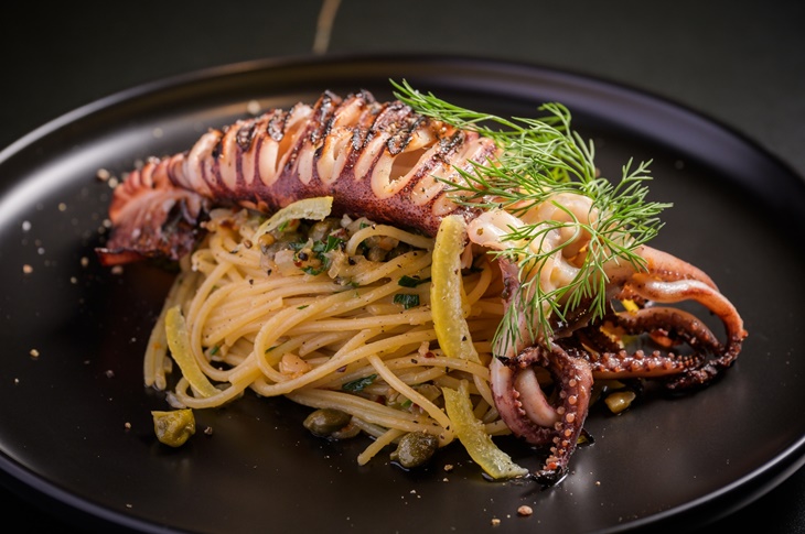 碳烤透抽檸檬煙花女義大利麵