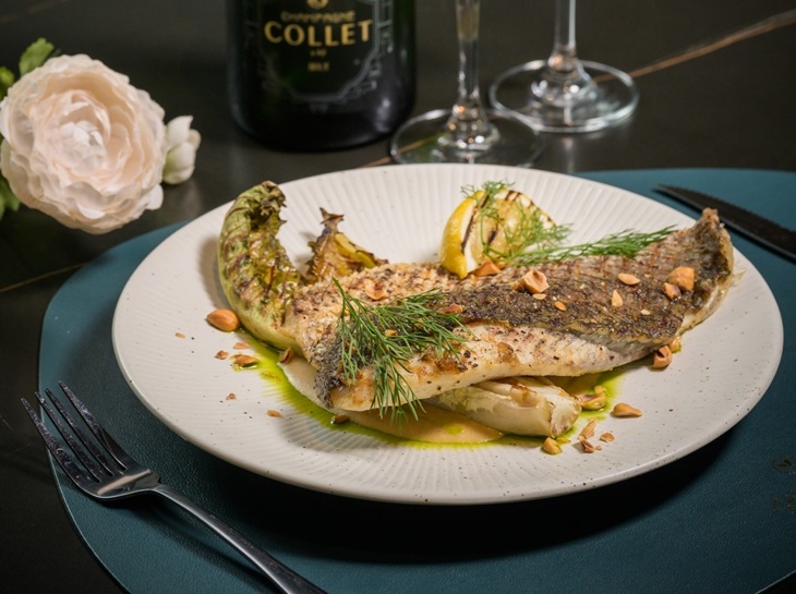 碳烤海鱸魚12oz.