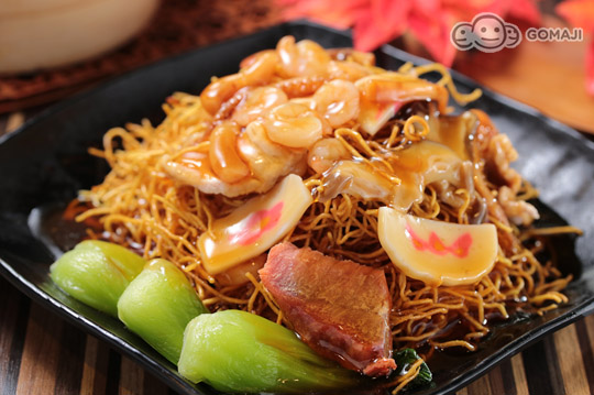 xo酱海鲜炒公仔面(乾)