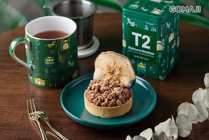 烏龍蘋果奶酥+墨爾本早餐茶