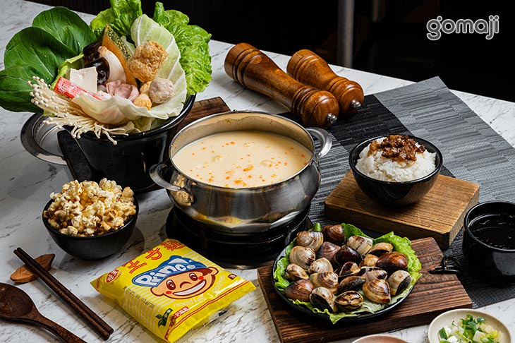 牛奶起司鍋+蛤仔鍋