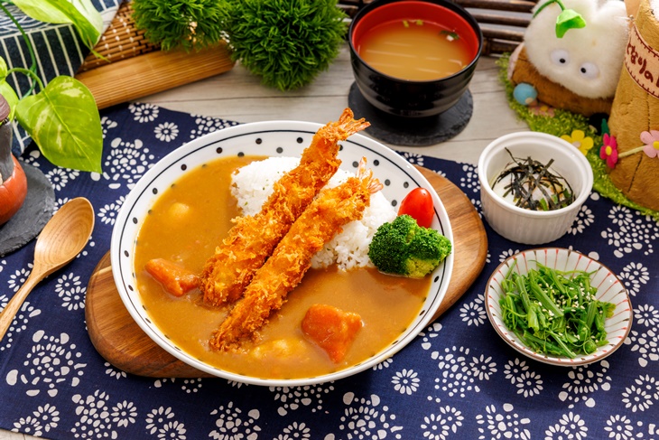炸蝦咖哩飯