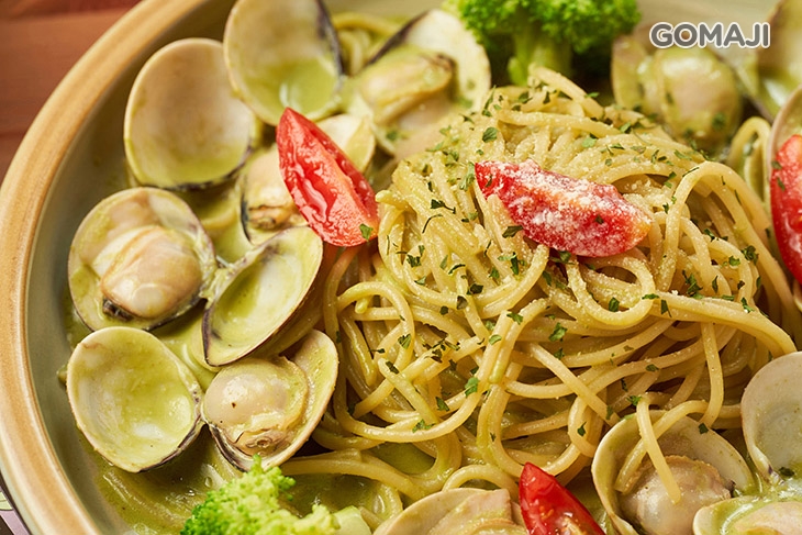 青醬蛤蜊義大利麵 
