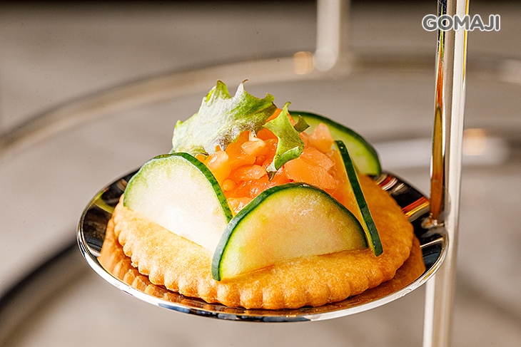 味噌麻香燻鮭魚 