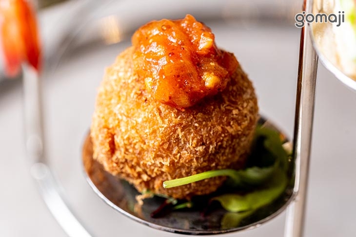 茄籽辣醬肉泥丸