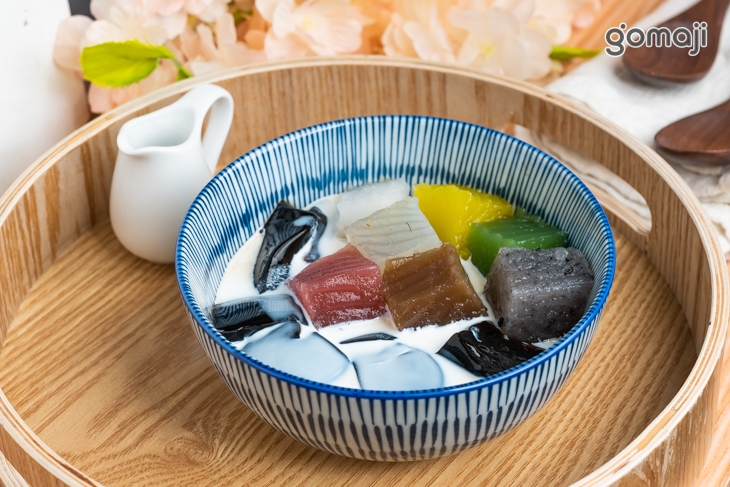 七彩粉粿神仙草凍