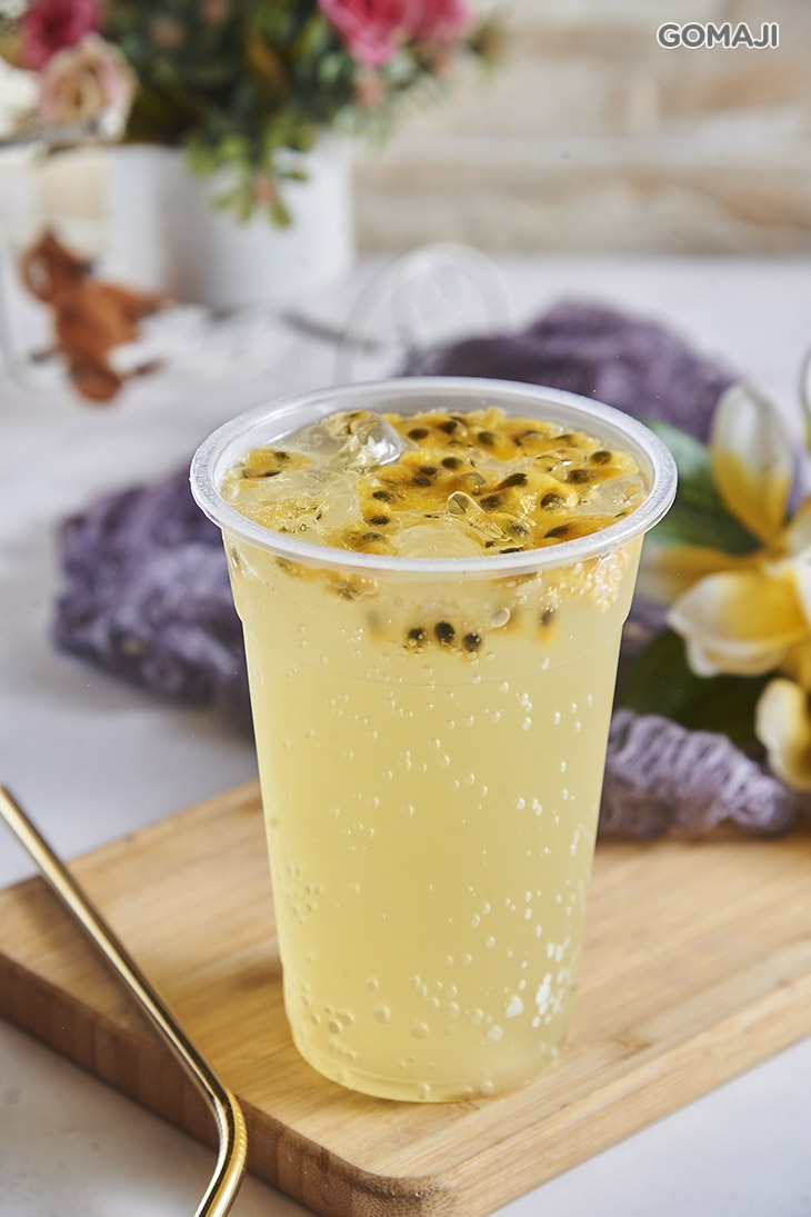 百香果氣泡飲