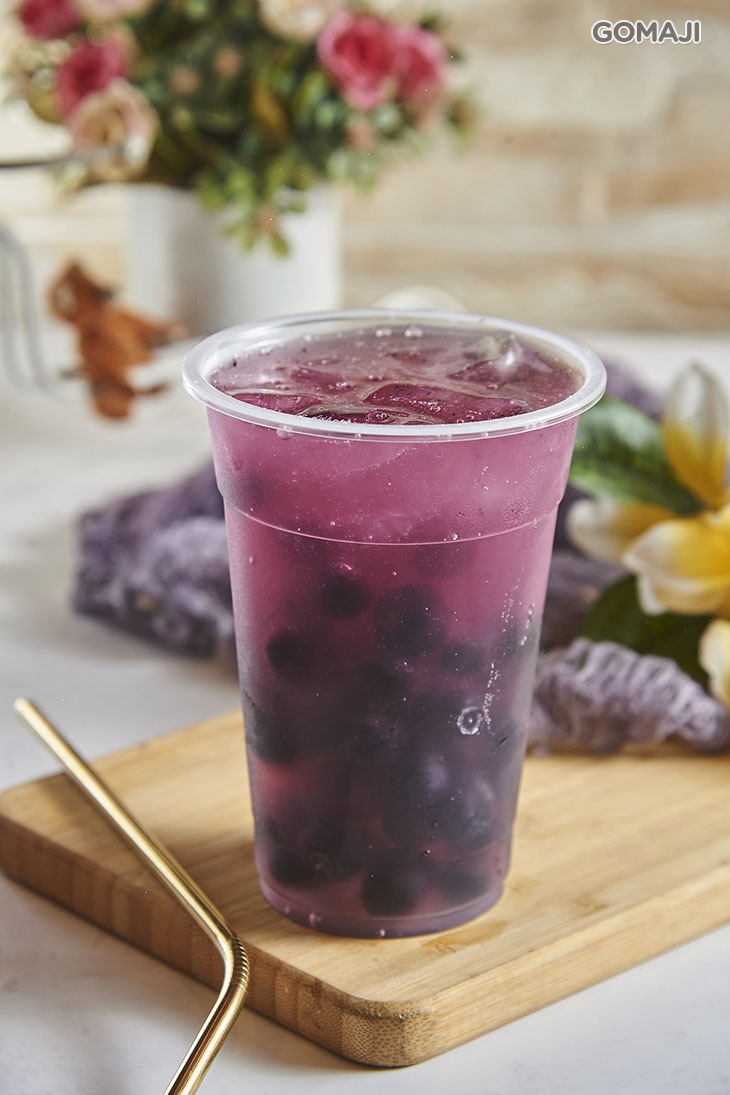 藍莓氣泡飲