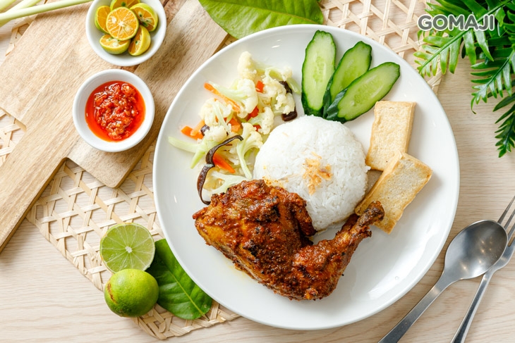 風味烤雞腿白飯