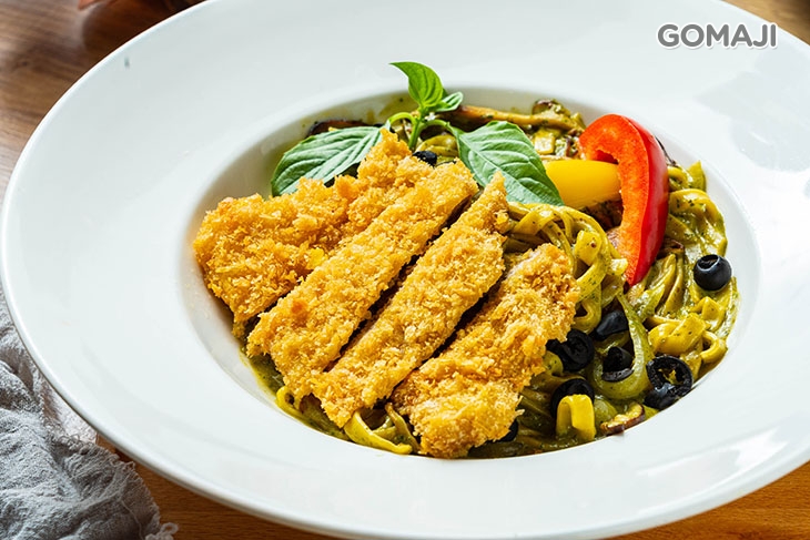 青醬豬排意大利麵