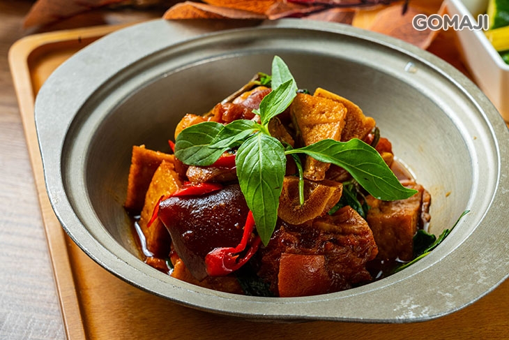 三杯豬腳豆腐煲