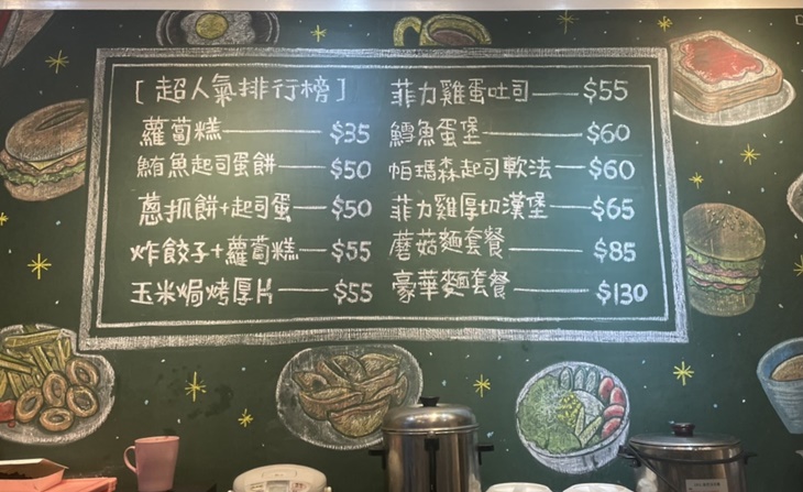 Q妹早午餐 菜單