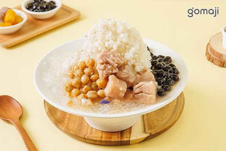 固定料+b:芋頭+雪蓮+麥片+薏仁