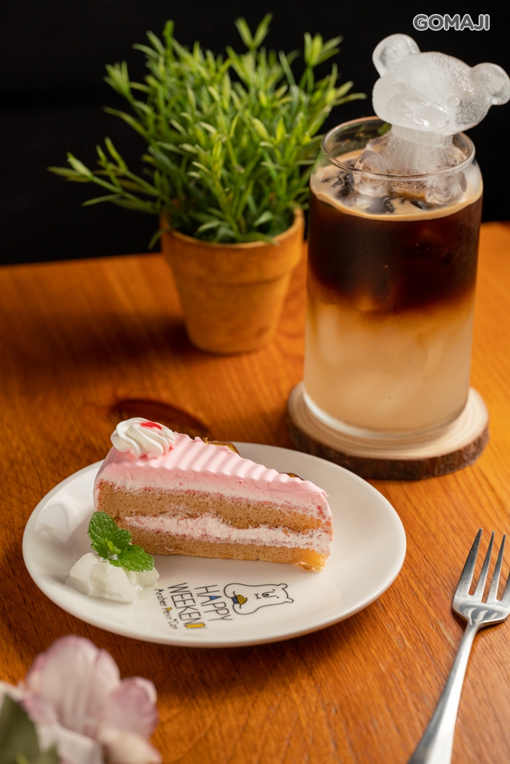 粉紅佳人草莓蛋糕+檸檬美式