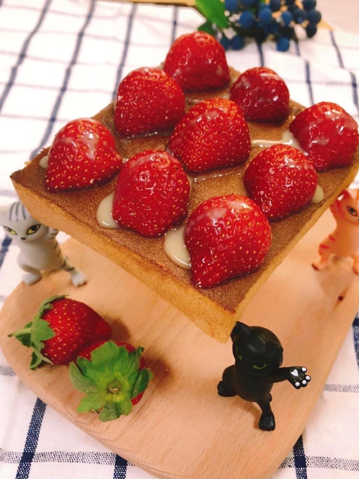 草莓可可奶酥厚片