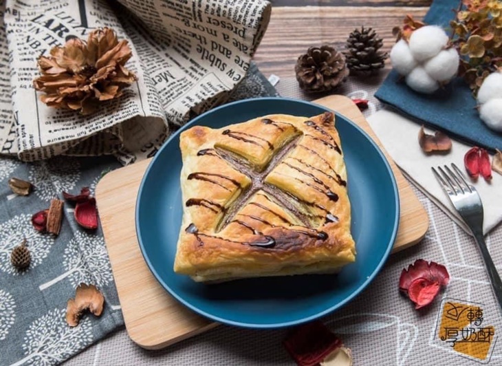 可可布朗尼起司酥皮奶酥厚片