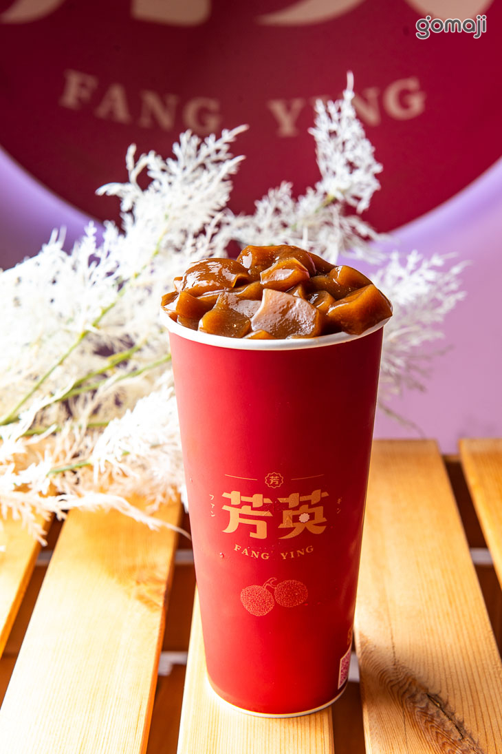 黑糖粉粿鮮奶茶