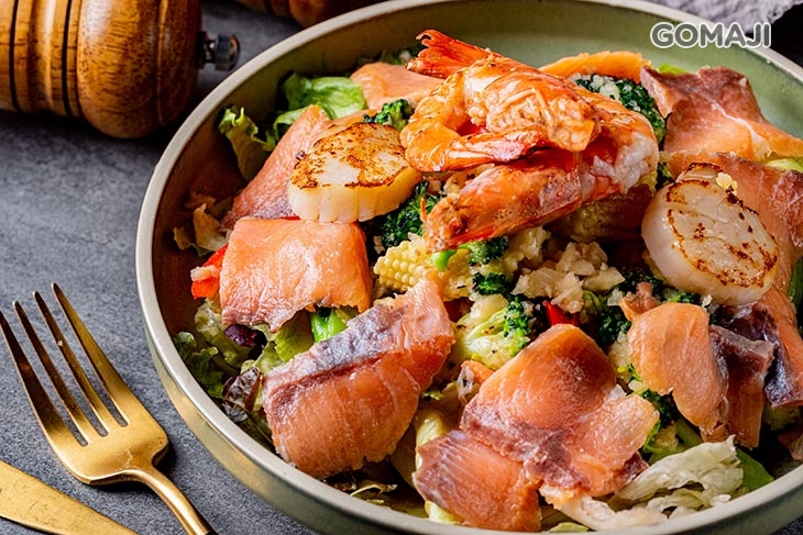 煙燻鮭魚蔬菜海鮮