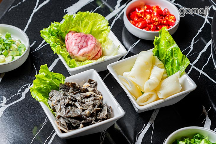 腦花(限量)+黃喉+毛肚