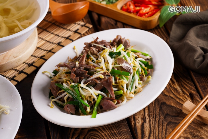 豆芽韭菜及鵝腸 