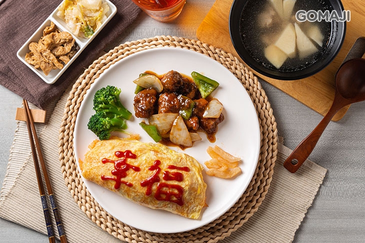 糖醋排骨蛋包飯