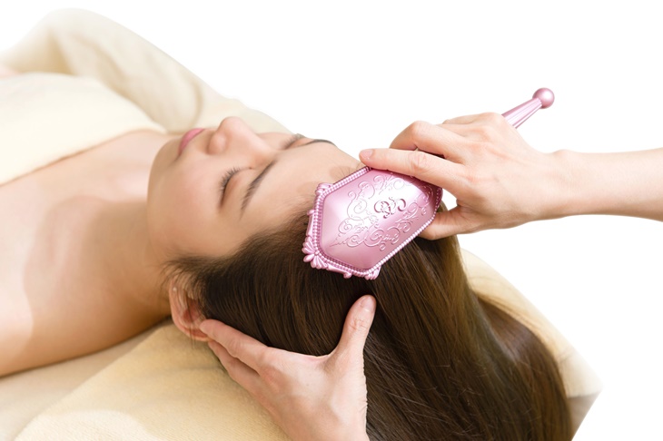 日本礦石魔法梳按摩頭皮