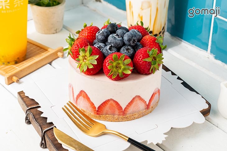 龍舌蘭蜜草莓慕斯蛋糕
