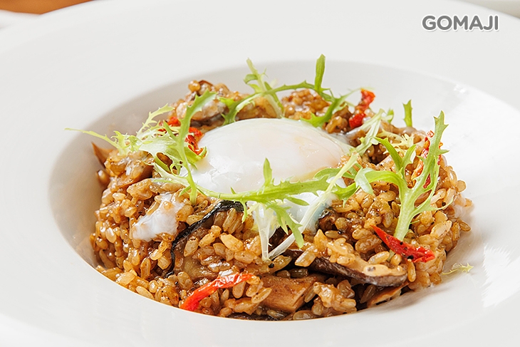 松露野菇燉飯佐舒肥蛋