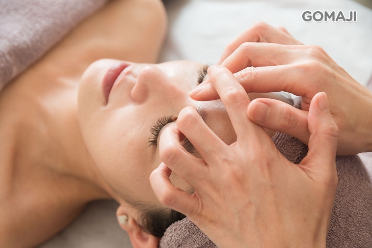 砭石溫炙臉部排贅水