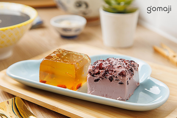 枸杞桂花凍＆椰汁紫米凍