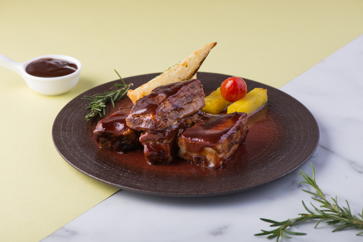 慢火烘烤美式豬肋排