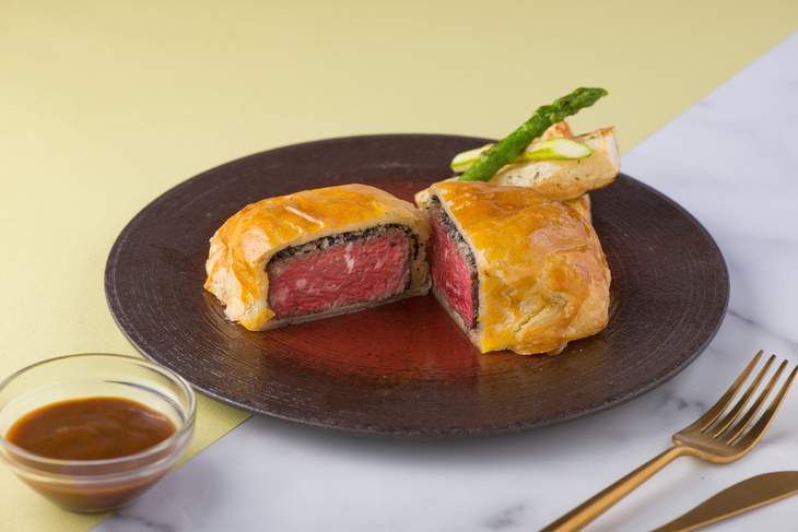 爐烤派皮美國菲力附松露紅酒醬