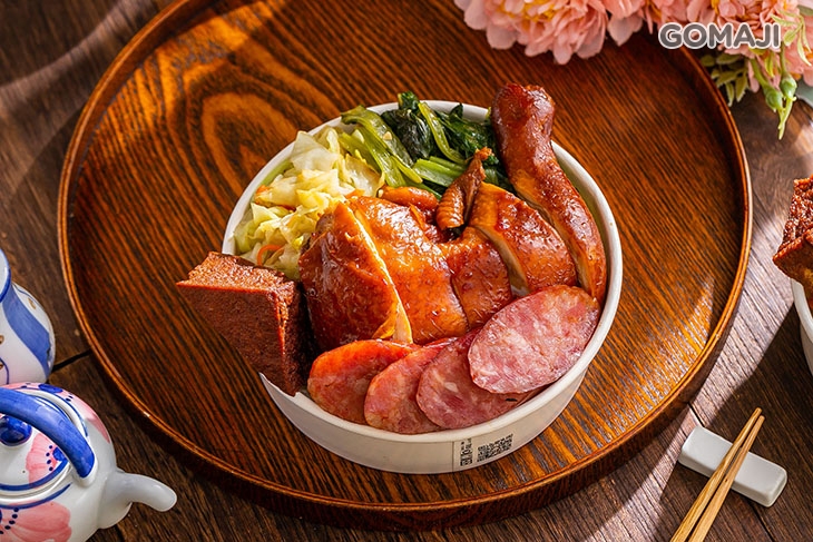 香腸雞腿飯