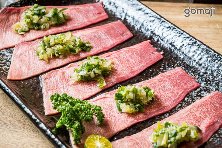 鹽味生拌和牛+安格斯帶骨牛小排