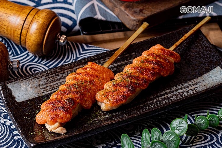 明太子雞肉串