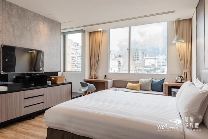 環景豪華雙人房(約15坪/101市景，附按摩浴缸)