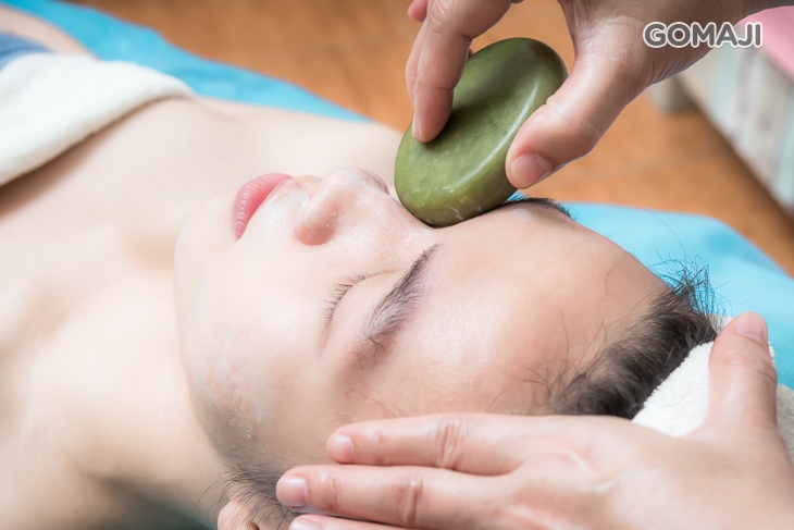 火山熔岩綠色續火石溫熱手技