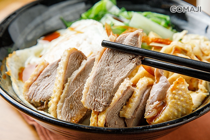 小碗鴨肉(乾)：飯