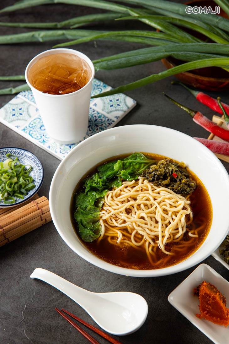 牛肉湯麵+蘋果醋
