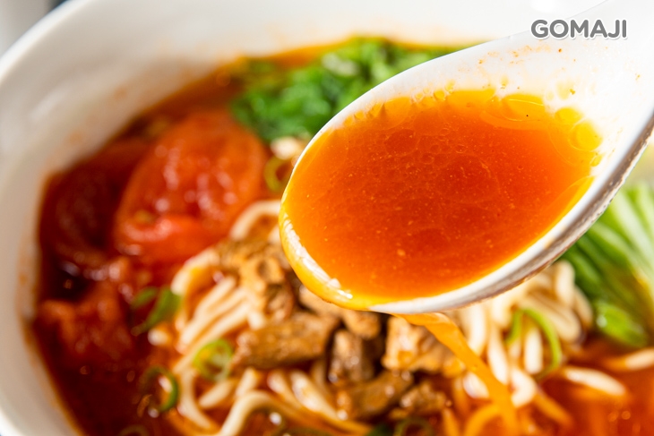 蕃茄牛肉湯麵+蘋果醋