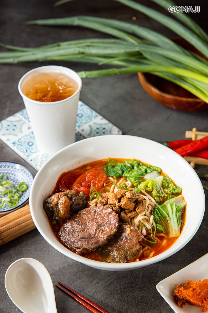 蕃茄牛腱肉麵+蘋果醋