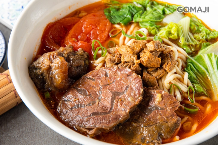 蕃茄牛腱肉麵+蘋果醋