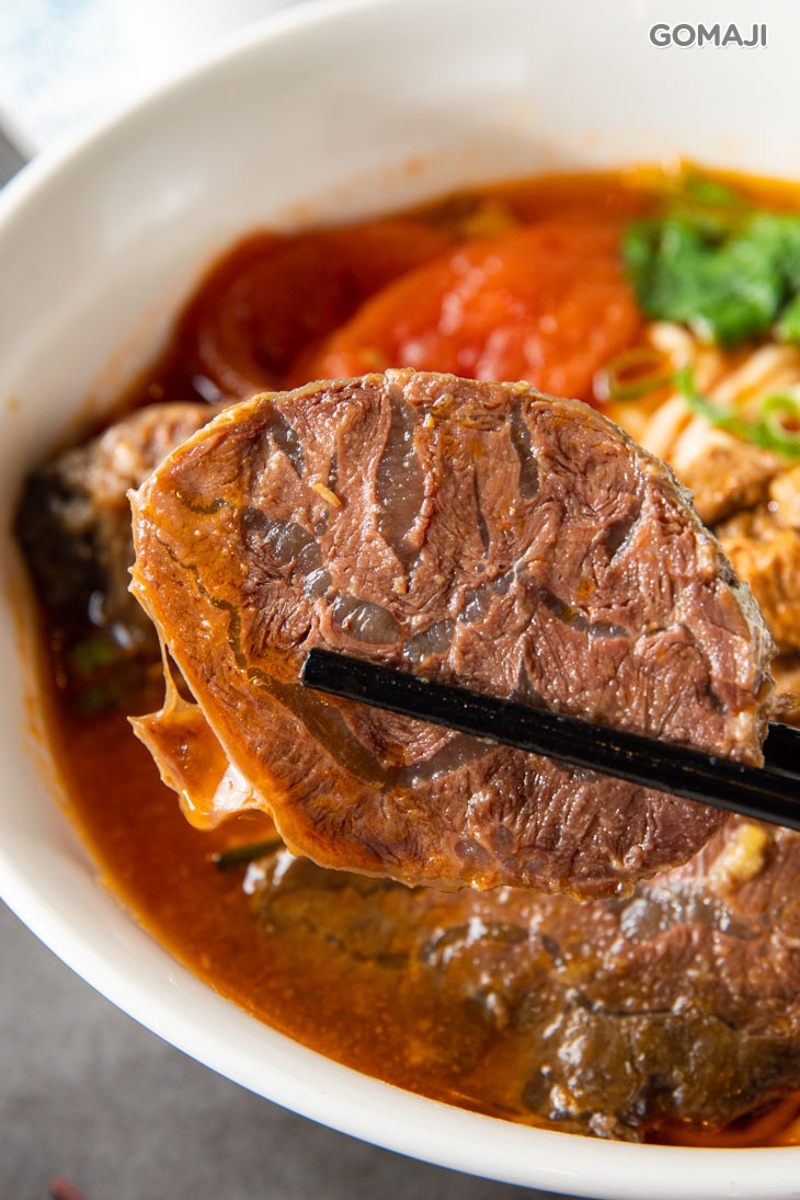 蕃茄牛腱肉麵+蘋果醋