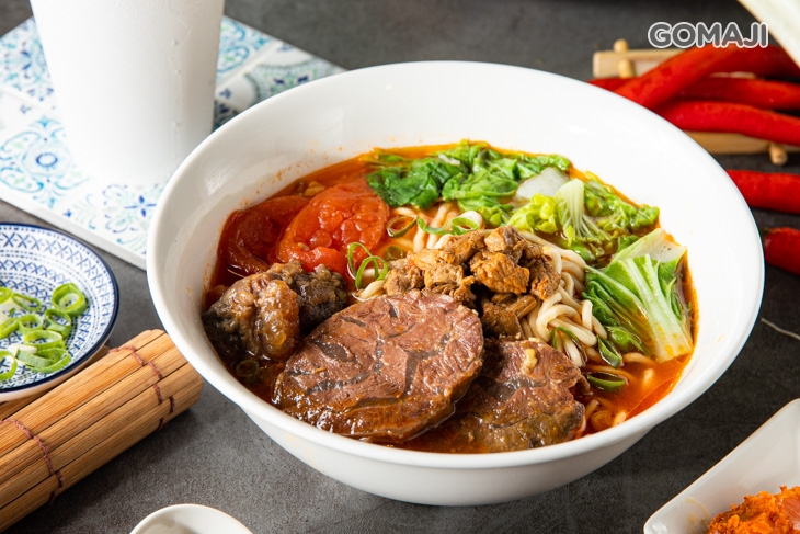 蕃茄牛腱肉麵+蘋果醋